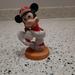 Disney Accents | Disney Vintage Ceramic Mickey Mouse Playing Baseball Figurine Made In Korea | Color: Red/White | Size: 3.75 Inches Tall