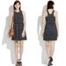 Madewell Dresses | Madewell Pierside Sleeveless Fit & Flare Black White Striped Short Dress Sz M | Color: Black/White | Size: M