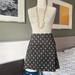 J. Crew Skirts | J. Crew Mini Skirt In Dark Gray With White Print 32" Waist - O151 | Color: Gray/White | Size: 32" Waist