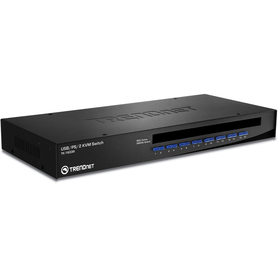 TRENDnet TK-1603R KVM Switch 16-Port USB/PS/2 Rack Mount Image