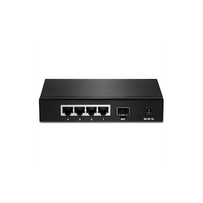 TRENDnet TEG-S51SFP Gigabit Ethernet (10/100/1000) Schwarz Netzwerk Switch