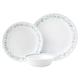 Corelle Dinnerware Set (12pc Set, Country Cottage)-Dinner Set for 4 4 x: Dinner Plates, Side Plates & Bowls 3 X More Durable, Half The Space & Weight of Ceramic up to 80% Recycled Glass, 1146844