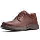 Clarks Un Brawley Lace Mens Wide Fit Lace Up Shoes 10.5 Mahogany