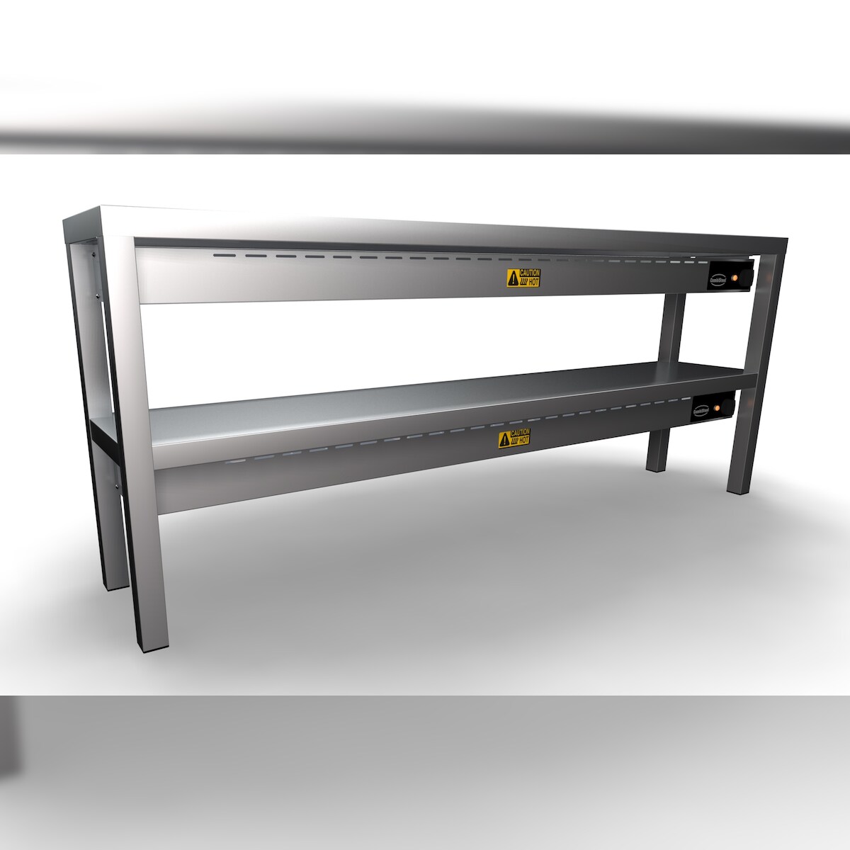 Chefgastro Aufsatzbord Keramisch beheizt 2 Stufig 1600 8 Heaters Of 250W BxTxH 1600x300x650mm Image