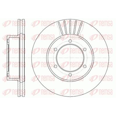 REMSA Bremsscheibe vorne rechts links belüftet Ø291mm 291mm für TOYOTA 4351235250 43512-35200 4351235200 6501.10