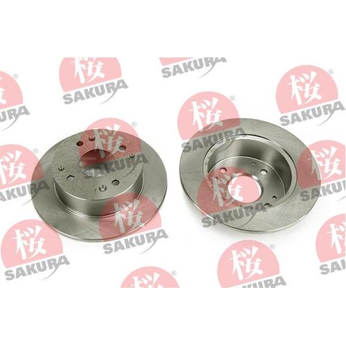 SAKURA Bremsscheibe hinten rechts links voll 260mm für HONDA 42510-S1A-E00 42510-S1A-E10 605-40-6625