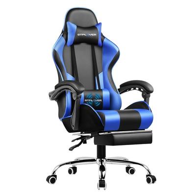 Lucklife Gaming Chair Computer Chair with Footrest and Lumbar Support for Office or Gaming