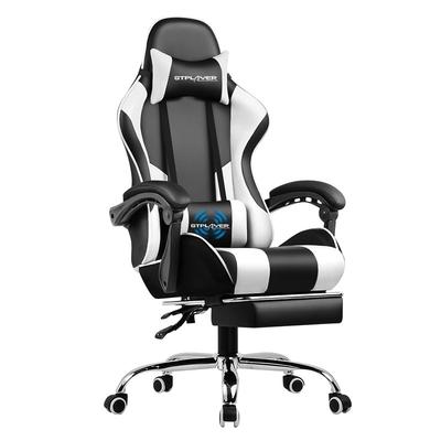 Lucklife Gaming Chair Computer Chair with Footrest and Lumbar Support for Office or Gaming