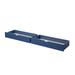 Twin/Full Storage Bunk Bed in Navy Blue