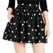 Kate Spade Skirts | Kate Spade Deco Dot Coreen Pleated Mini Circle Skirt, Size 6 | Color: Black/Cream | Size: 6