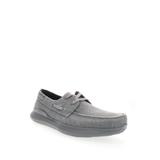 Wide Width Men's Propét® Viasol Lace Men's Boat Shoes by Propet in Grey (Size 13 W)