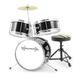 World Rhythm Kids Drumkit - 3teiliges Junior Drumset, Kinder Drumkit mit Hocker und Drumsticks - Schwarz