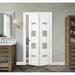 Bi-fold Doors - Belldinni Wood & Glass Mirella Bi-Fold Door w/ Installation Hardware Kit Manufactured Wood in White | Wayfair 260464