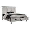 CDecor Home Furnishings Capistrano Antique 4-Piece Bedroom Set Wood in White | 57 H x 67.5 W in | Wayfair 205107Q-S4