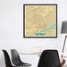 East Urban Home 'Detroit Retro Urban Blueprint Map' Graphic Art Print on Canvas Canvas, Cotton in Brown/Green/White | 12 H x 12 W x 1.5 D in | Wayfair