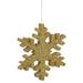 The Holiday Aisle® Glitter Outdoor Snowflake Ornament Plastic in Yellow | 36 H x 2 W in | Wayfair 19CF8922AFE84AB7B4133831E02F92B1