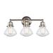 Breakwater Bay Caille 3-Light Vanity Light Glass in Gray | 10.75 H x 31 W x 7.5 D in | Wayfair 09BF6D65F0974609B5E69A498B6E67CB