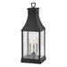 Hinkley Beacon Hill LED Low Voltage Pier Mount Lantern Aluminium/Metal in Black | 26.75 H x 9.5 W x 8.25 D in | Wayfair 17467MB-LV