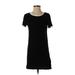 Forever 21 Casual Dress - Shift: Black Solid Dresses - Women's Size Small