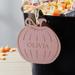 Personalization Mall Personalized Pumpkin Tag Wood in Brown | 3.75 H x 3.5 W x 0.25 D in | Wayfair 28467-P