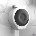 Umber Rea Wall Mount Toilet Paper Holder Plastic in White/Black | 11.1 H x 10.6 W x 5.1 D in | Wayfair 07ZSS6143I8P1K2P8K