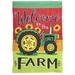 East Urban Home Welcome to the Farm 2-Sided Polyester 42 x 29 in. House Flag in Black/Red/Yellow | 42 H x 29 W in | Wayfair