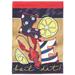 East Urban Home Love Boil Dat Burlap 2-Sided Polyester 18 x 13 in. Garden Flag in Black/Red/Yellow | 18 H x 13 W in | Wayfair