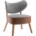 Corrigan Studio® Mid-century Dining Chair, Wood Frame Side Chair w/ Upholstered Cushion & Faux Leather Deco, Modern Accent Chairs For Dining | Wayfair
