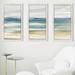 Wrought Studio™ "Ocean Breeze" 3 Piece Print On Acrylic Plastic/Acrylic in Blue/Gray | 25.5 H x 40.5 W x 1 D in | Wayfair