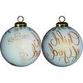 The Holiday Aisle® Child of God Ball Ornament Glass in Blue/Brown | 3 H x 3 W x 1 D in | Wayfair 938EF8975AB34E0F9D8665FED7ED1FD8