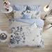 One Allium Way® Cassandra 8 Piece Cotton Comforter Set Polyester/Polyfill/Cotton in Blue | Queen Comforter + 7 Additional Pieces | Wayfair