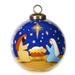 The Holiday Aisle® Silent Night Hand Ball Ornament Glass in Blue/Brown | 3 H x 3 W x 3 D in | Wayfair 8D2CE8D42ECC4AE78848F02FEA28AF61