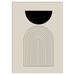 AllModern Aceton Bab No 1 By The MIUUS STUDIO Framed Art Print Paper, Solid Wood in Black/Brown/Gray | 33 H x 24 W x 1 D in | Wayfair