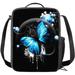 East Urban Home Insulated Picnic Tote Bag in Black/Blue | 9.45 H x 7.48 W x 3.14 D in | Wayfair 7A45A10E98B844738530F99393FBDFF4