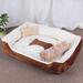 Tucker Murphy Pet™ Four Seasons Universal Dog House Autumn/Winter Dog Mat Pet Bed in White/Brown | Wayfair D3EE1402D9914700BAD18311E3442775