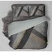Latitude Run® Sherpa Comforter Set Polyester/Polyfill/Flannel in Brown/Gray/White | Queen Comforter + 2 Standard Pillowcases | Wayfair