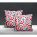 Bay Isle Home™ Pomme Pomegranate Indoor/Outdoor Square Pillow Polyester/Polyfill blend in Red | 15 H x 15 W x 4.3 D in | Wayfair