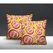 Bay Isle Home™ Pomme Pomegranate Indoor/Outdoor Square Pillow Polyester/Polyfill blend in Red | 17 H x 17 W x 4.5 D in | Wayfair