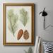 Loon Peak® Antique Pine Cones I - Picture Frame Print on Canvas Canvas, Solid Wood in White | 36 H x 24 W x 1 D in | Wayfair