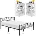 Breakwater Bay Bedroom Set, Metal in White | 35 H x 60 W x 80 D in | Wayfair 2E9DA959DD4C4EDDBE5854C7BD7FEF52