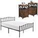 Lark Manor™ Alsa Bedroom Set Wood/Metal in Brown | 35 H x 60.2 W x 80 D in | Wayfair C372C614FA2B4978B5838294ACDA5CBC