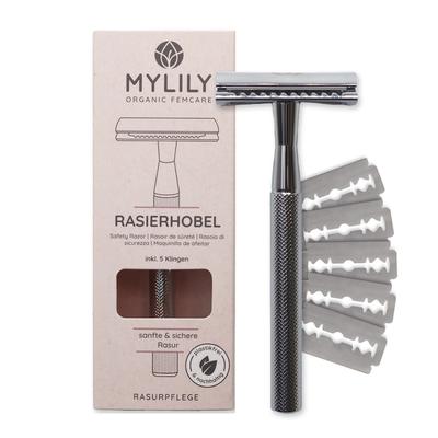 MYLILY Rasierhobel silber Grau