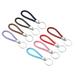 27mm Braided Leather Keychain, 8 Pack PU Key Ring Woven Decoration Lanyard Strap - Multicolor - 12cm