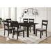 Riley Black and Dark Grey 9-piece Dining Set with Butterfly Leaf