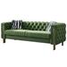 Modern Velvet Sofa, Tufted Velvet Loveseats with Metal Leg for Home