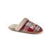 Women's Mama Slippers by Dearfoams in Red Plaid (Size XL M)