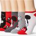 Disney Accessories | New Disney Mickey No Show Socks Size 4-10 | Color: Black/Gray | Size: Shoe Size 4-10