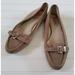 Michael Kors Shoes | Michael Kors Women’s Suede Buckle Slip On Loafers Shoes Tan Size 9.5m | Color: Brown | Size: 9.5