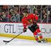 Seth Jones Chicago Blackhawks Unsigned Skates in Red Jersey Photograph