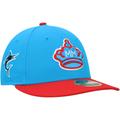 Men's New Era Blue/Red Miami Marlins City Connect 59FIFTY Fitted Hat